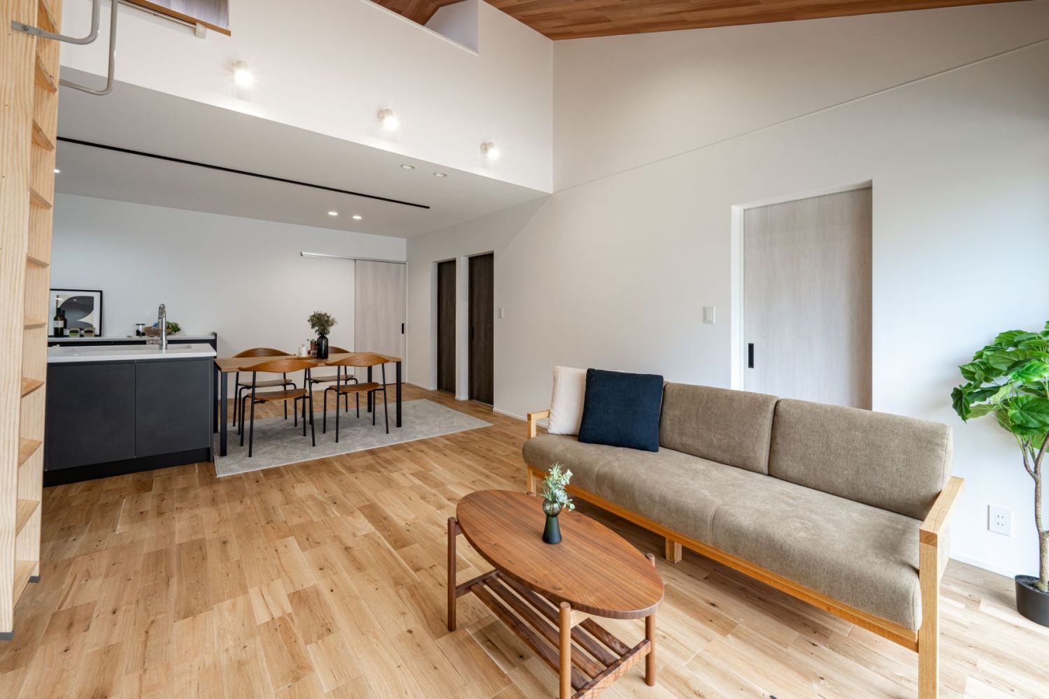 ロフトスペースがある33坪の平屋