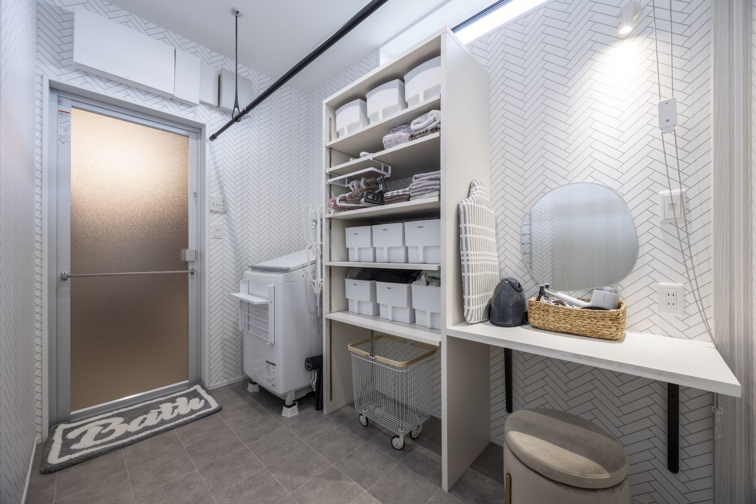 家事ラクを叶えた家族団らんの平屋