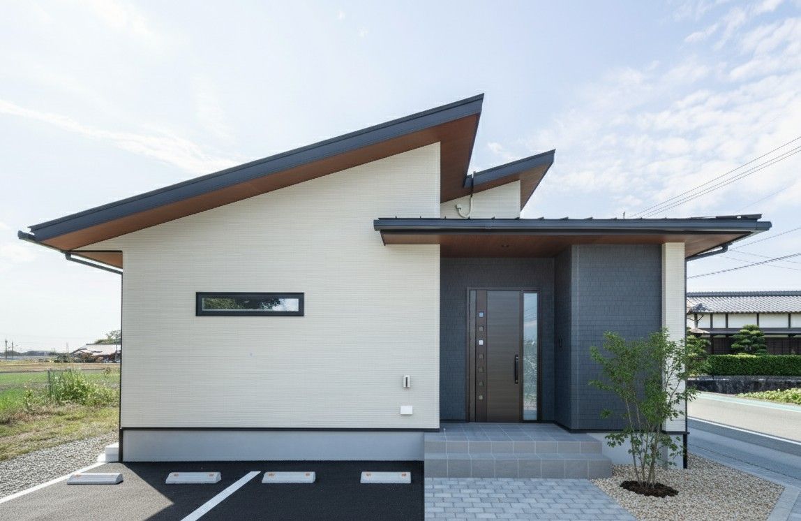 25帖の広々LDKのある平屋