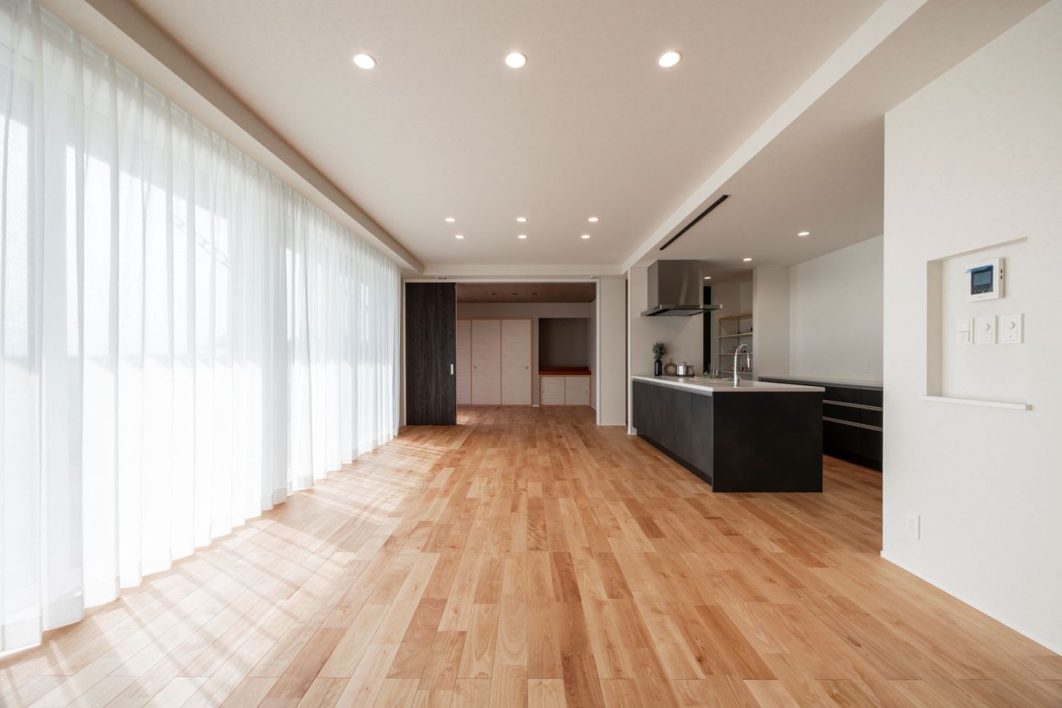 25帖の広々LDKのある平屋