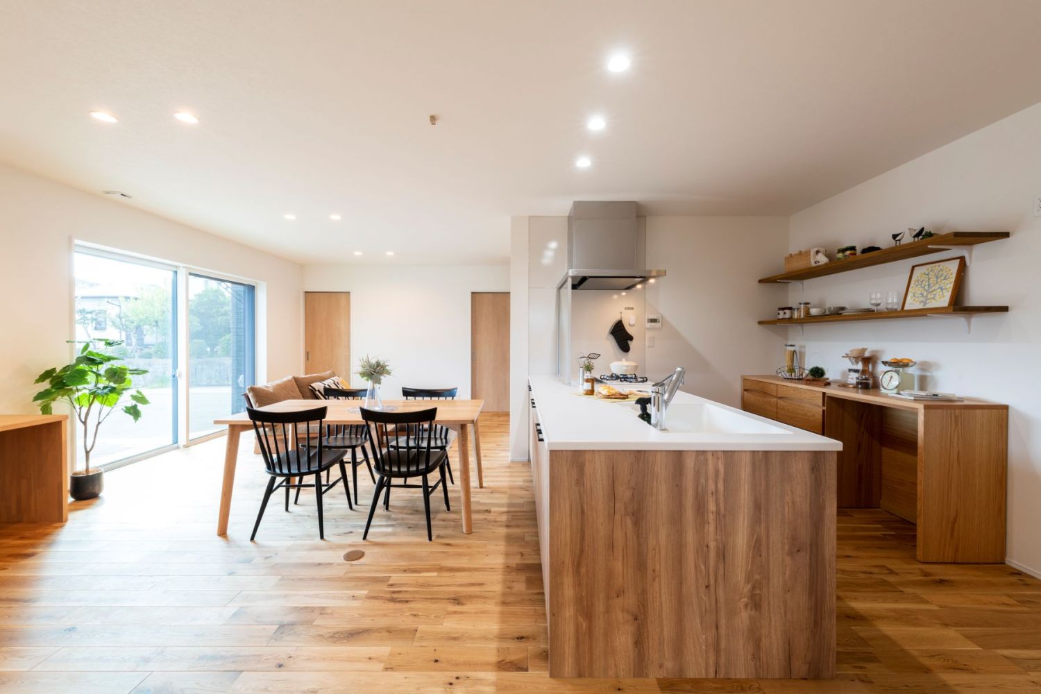 木のぬくもりを感じる30坪の平屋